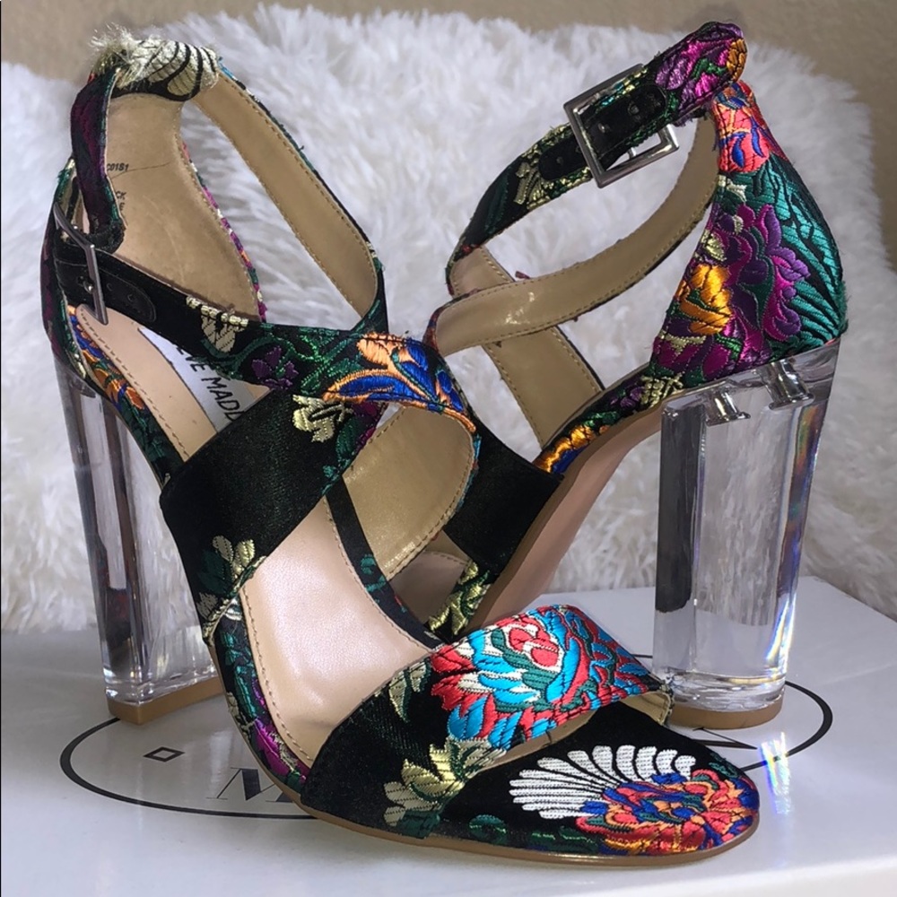 Cascade Steve Madden Clear Heels